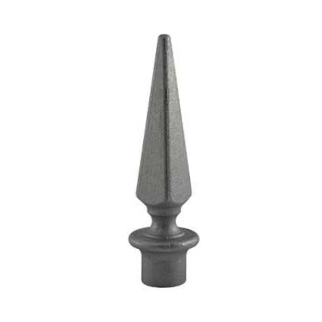 Aluminium Fence Spear: Pyramid Female to fit over 19mm Round Tube