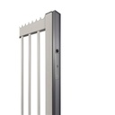 Aluminium finishing profile for sliding gates to combine with MAGUNIT