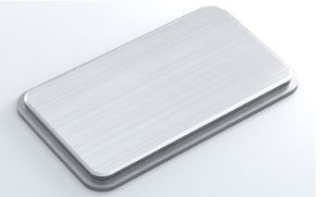 Aluminium End Cap Square for tube size 38x25mm (1.6mm wall)