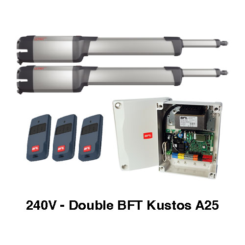 240V BFT Double Kustos A25 - Complete Kit