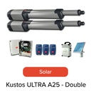 BFT Kustos Ultra BT A25 Double Swing Gate Motor Kit (Solar) - BFT Motor Kit