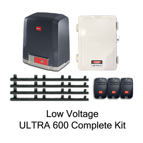 BFT Motor - Deimos ULTRA 600 Kit (Low Voltage) - Sliding Gate Motor Kit
