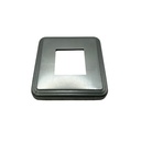 Square Steel Base Plate Cover: 75x75mm Post, 170x170mm Base