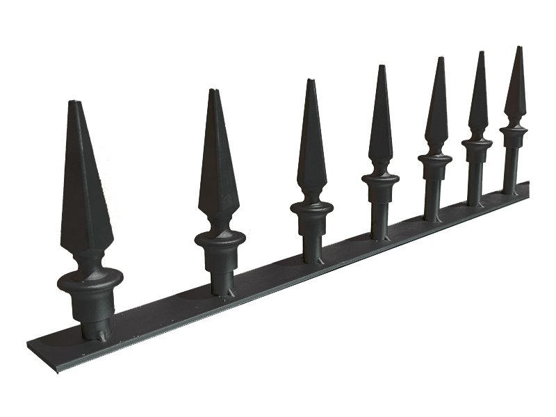 Black Spear Fencing Extension Screw on/Weld on : 150 (H) x 1000mm long