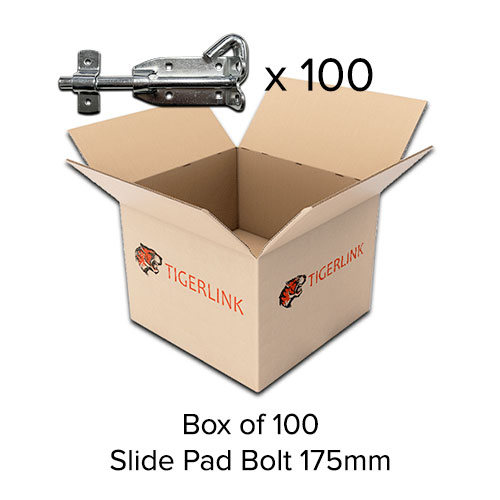 Box of 100 - Slide Pad Bolt 175mm 55mm Long Shoot