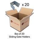 Box of 20 - Steel Sliding Gate Holder for Gate size 90mm