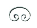 C  Scroll  180x130x20x6mm- Zinc Plated