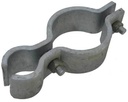 Galvanised Round To Round Hinge - Cattle Yard Hinge, 50NB x 25NB (60x34mm) - Single