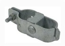 Galvanised Round To Round Hinge - Two-Part, 40NB x 32NB (48x42mm) - Single