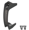 D&D Ergonomic Gate Handle, Reversible for Right or Left Handing Black