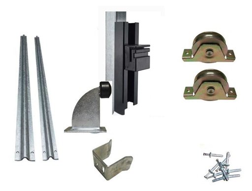 DIY Sliding Gate Kit-90mm internal Wheel Double bearing  2 Tracks for Picket Top or Uneven ground Gates