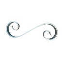 Double Scroll- Scroll  240x85x20x6mm- Zinc Plated