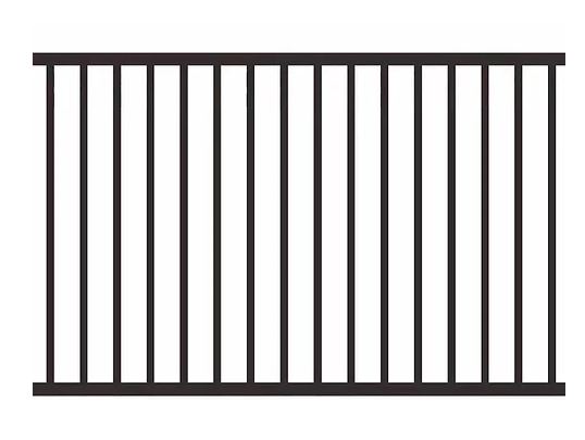 Daisy Flat Top Fence Panel 1200mm (H) x 2000mm (W) - Black pick up only