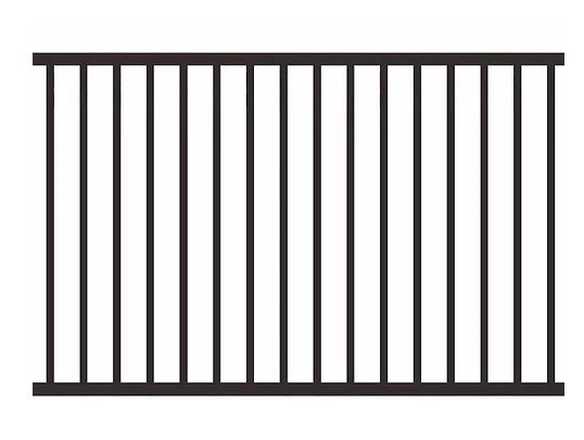 Daisy Flat Top Fence Panel 1500mm (H) x 2000mm (W) - Black pickup VIC only