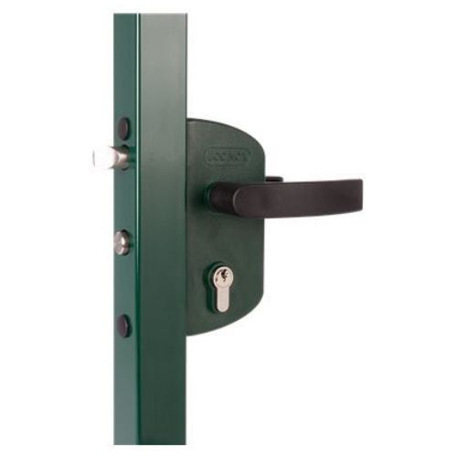 Economical Gate Lock square profile 40mm- Silver Body