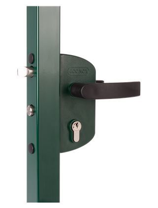 Economical Gate Lock square profile 40mm- Silver Body