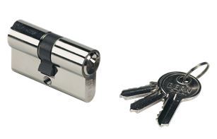 Euro profile cylinder with keys 60 mm with Knob- Locinox