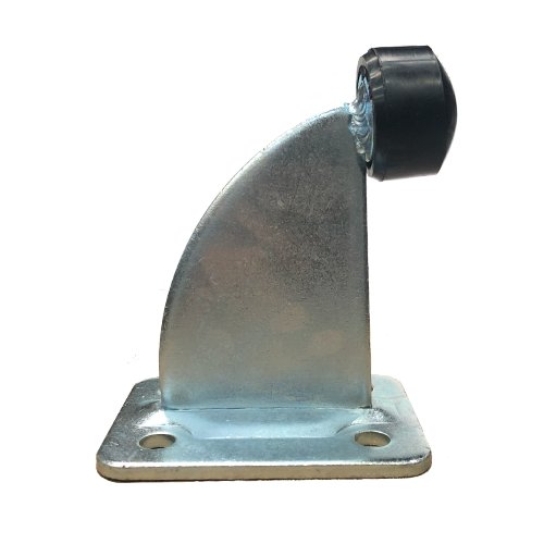 Galv Steel Sliding Gate Stopper with Base Plate Floor mount Height 120mm