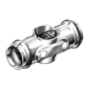 Galvanised Cross Fitting Tube Connector - 20NB x 25NB