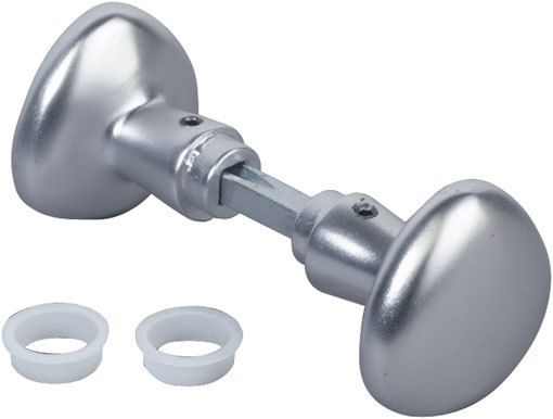 Gate Handle Aluminium Round  Knobs with 8mm square 90 mm spindle Locinox 3006R