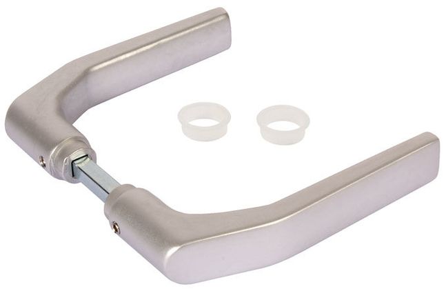 Gate Handle Aluminium 3006J with 8mm square 65 mm spindle Locinox