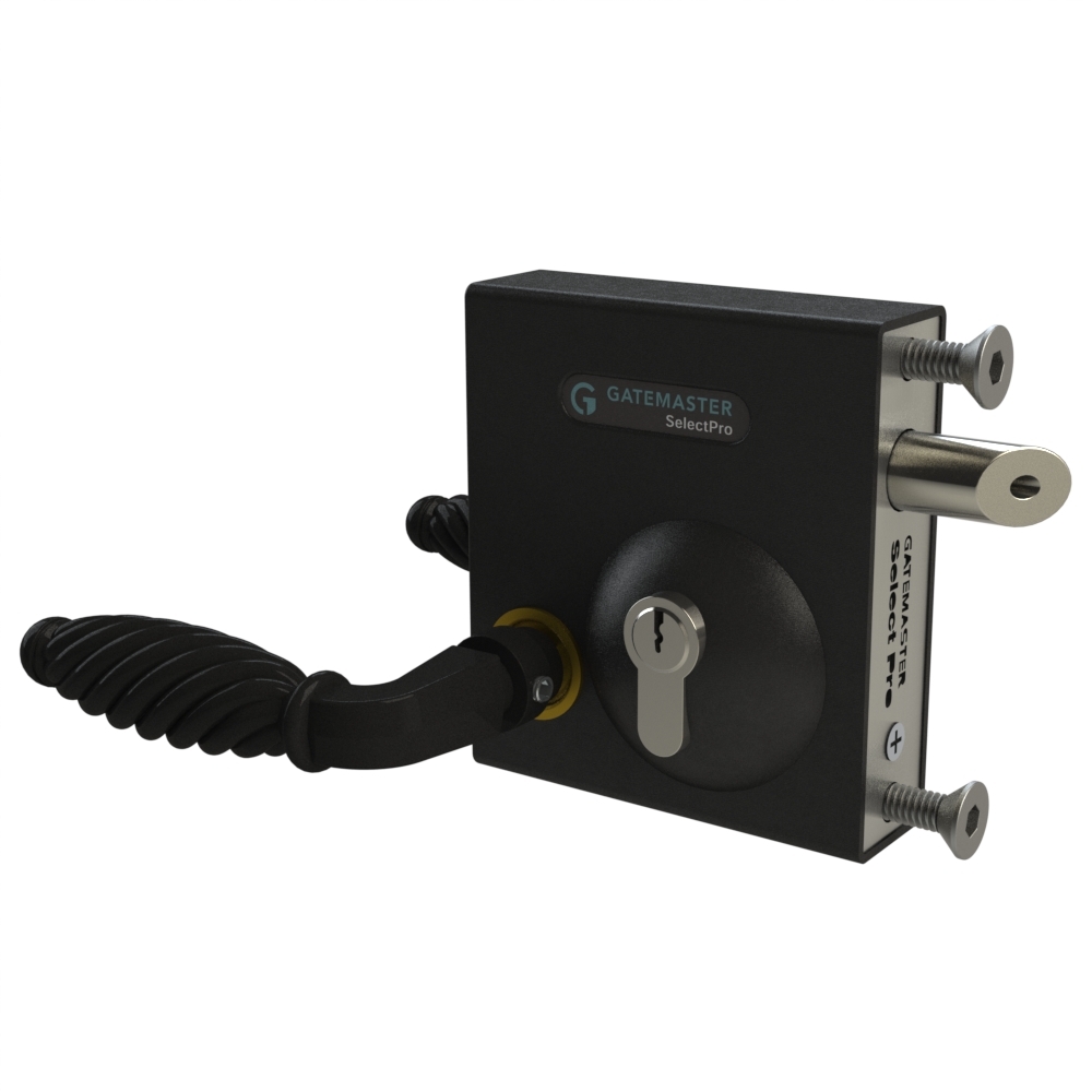 Gatemaster Swing Gate Bolt on Lock latch  to fit 10-30mm Frames with Traditional Handle (Lockable)