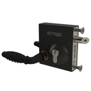 Gatemaster Swing Gate Bolt on Lock latch  to fit 40-60mm Frames with Traditional Handle (Lockable)