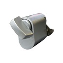 Oval Key Barrel, 35mm Half Cylinder, Turn Snib - Satin Chrome