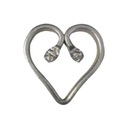 Heart shape Decoration 90x90mm - Zinc Plated