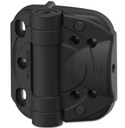 Safetech CoilKlik Adjustable Self Closing Hinges - 85kg, Black, Two Legs - Pair
