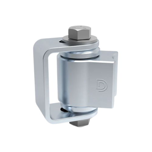 D&D Heavy Duty Steel BadAss Hinge - Zinc Finish, Up To 680kg - Single
