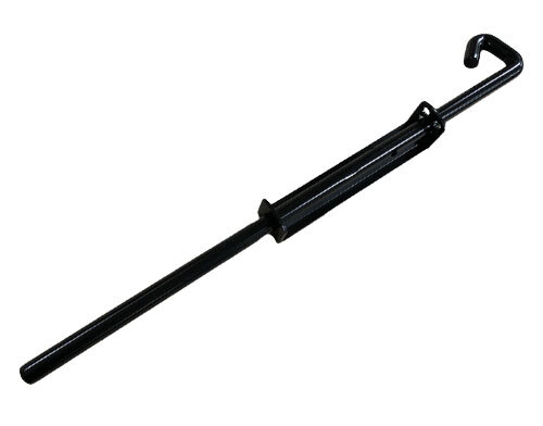 Heavy Duty Steel Drop Bolt 650mm long 16mm Rod - Black