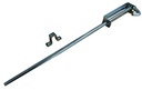 Heavy Duty Steel Drop Bolt 650mm long 16mm Rod - Zinc Finished