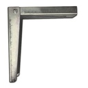 Sliding Gate Guide Angle Bracket - 210x225mm, To Suit M16, Silver