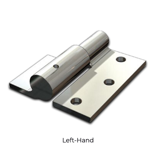 Heavy Duty Swing Gate Hinge Weld to Screw Prison Hinge 19mm LH- pair- Zinc plated