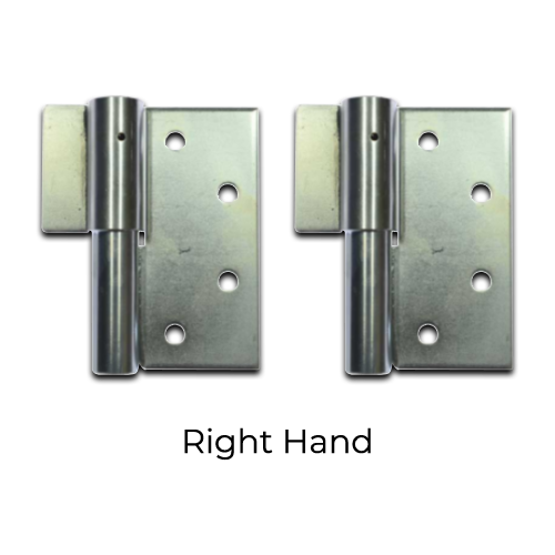 Heavy Duty Swing Gate Weld to Screw Hinge 25mm Right Hand / pair - Zinc plated