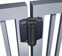 D&D TruClose Adjustable HEAVY DUTY Self Closing Hinges for Gates up to 70kg : Black, for Metal, 19mm Gap
