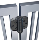 D&D TruClose Adjustable HEAVY DUTY Self Closing Hinges for Gates up to 70kg : Black, for Metal/Wood/Vinyl, 2 legs, 19mm Gap