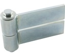 D&D Heavy Duty BadAss Strap Hinge - Zinc Finish, Up To 680kg - Single