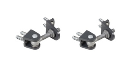 Locinox BOLTONHD Galvanised Adjustable Swing Gate Hinge - 16mm pin, 4D 180° Rotation - Pair