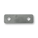 Round Tube Hinge Strap Back Plate - 116x40x5mm, To Suit 25NB Heavy Duty - Single