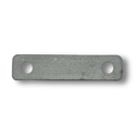 Round Tube Hinge Strap Back Plate - 98x25x5mm, To Suit 25NB Light Duty- Single