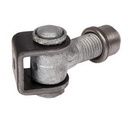 Locinox G90Z Galvanised Adjustable Swing Gate Hinge - 20mm Pin, 67mm Neck - Pair