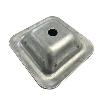 Industrial Steel Pallet Feet -140x140x2.5mm SQ, Galvanised Finish