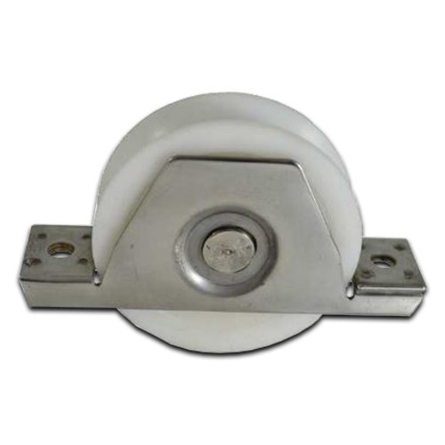 Internal Sliding Gate Wheel/Rollers for U Groove  White Nylon 90mm Stainless Steel Bracket