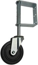 Jockey Wheel with Spring Swing Gate Support 125mm Dia for Gate Max 100 kg