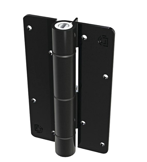 D&D Kwikfit Self Closing Hinges - 20kg, Black, Alignment Ridges - Pair