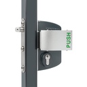 Locinox Industrial Anti Panic Swing Gate Lock U2 for Square tube 40-60mm profile-with Push set