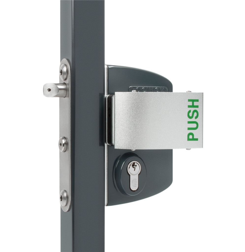 Locinox Industrial Anti Panic Swing Gate Lock U2 for Square tube 60-80mm profile-with Push set