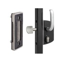 Locinox Industrial Manual Sliding Gate Lock 50mm profile Black colour with Keep